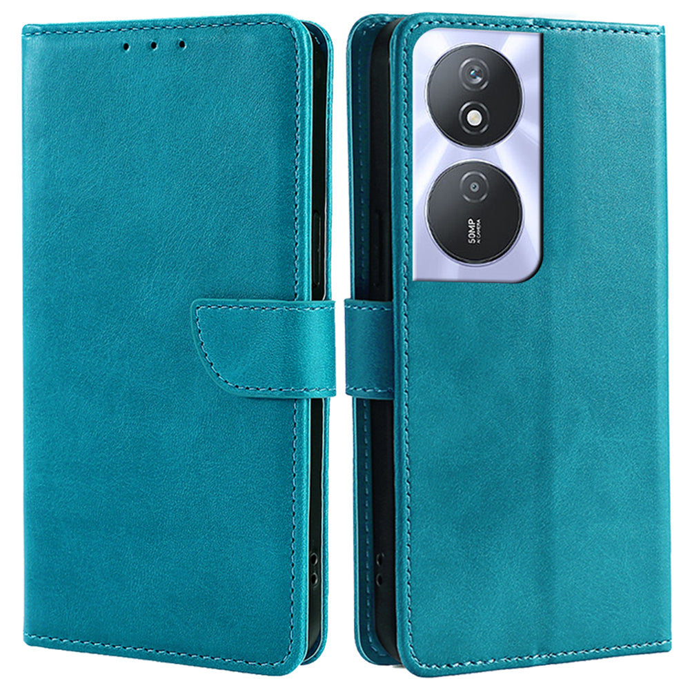 For Honor Play 50 Plus 5G / Play 8T 5G / X7b 4G / 90 Smart Wallet Case Leather Cover Calf Texture - Baby Blue For Honor Play 50 Plus 5G / Play 8T 5G / X7b 4G / 90 Smart Wallet Case Leather Cover Calf Texture - Baby Blue